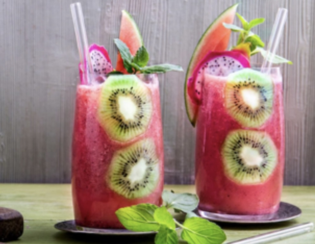 Wassermelonen-Minze-Smoothie